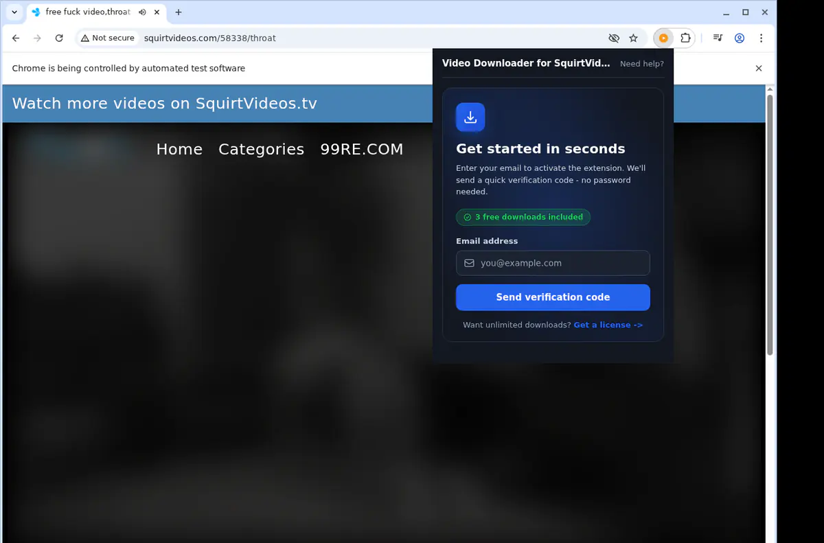 Squirtvideos Video Downloader browser extension screenshot 5